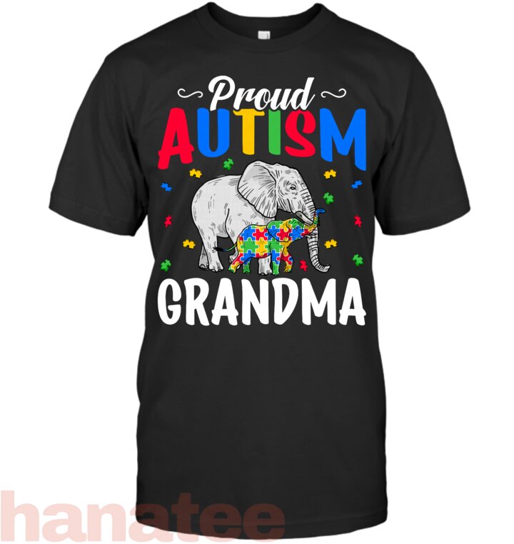 Proud Autism Grandma Autistic Elephant Autism Awareness