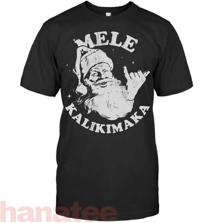 Christmas Mele Kalikimaka Santa Shaka Hawaii