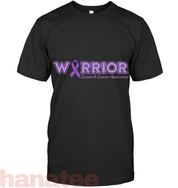 Stomach Cancer Warrior Periwinkle Ribbon T-Shirt