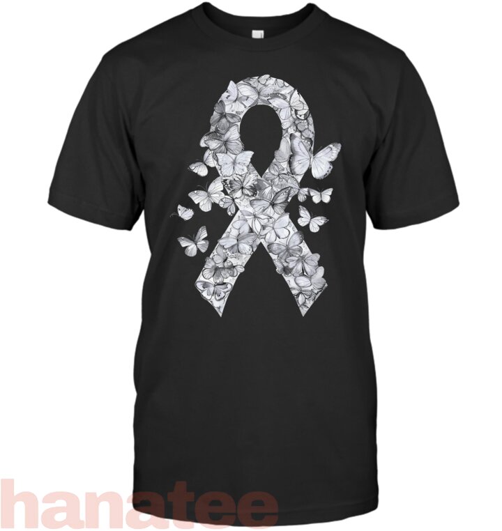 White Ribbon Butterflies Lung Cancer