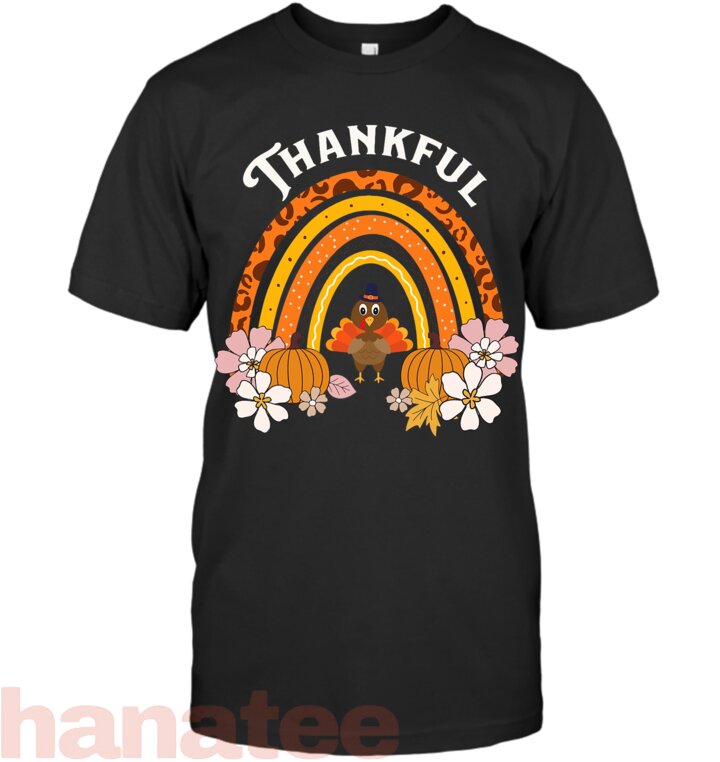Thankful Vibes Turkey Rainbow 1