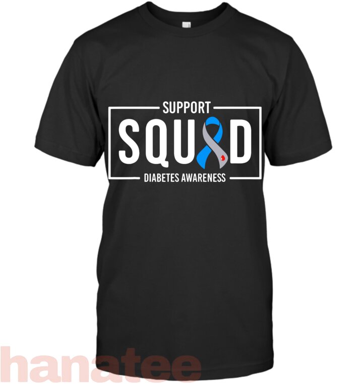 Support Squad Blue T1D Diabetes Awareness