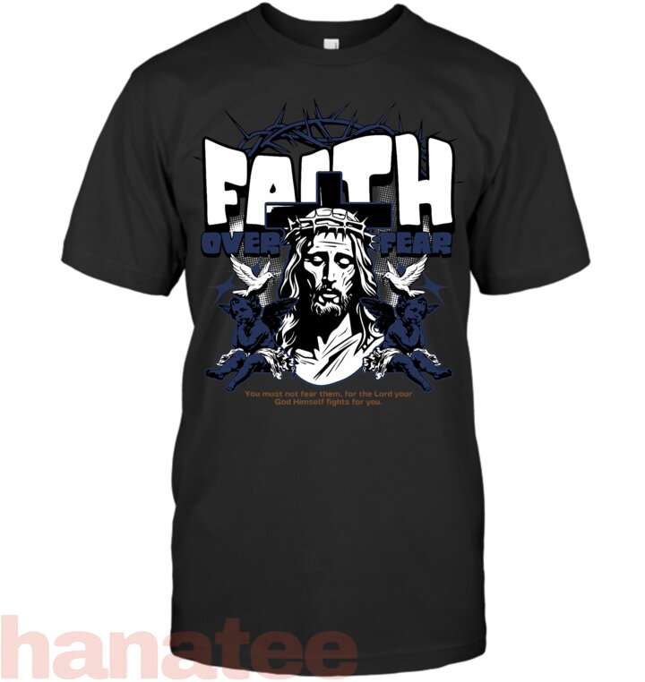 Faith Over Fear Midnight Navy