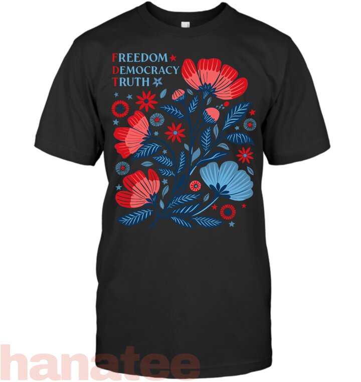 Freedom Democracy Truth Boho Floral