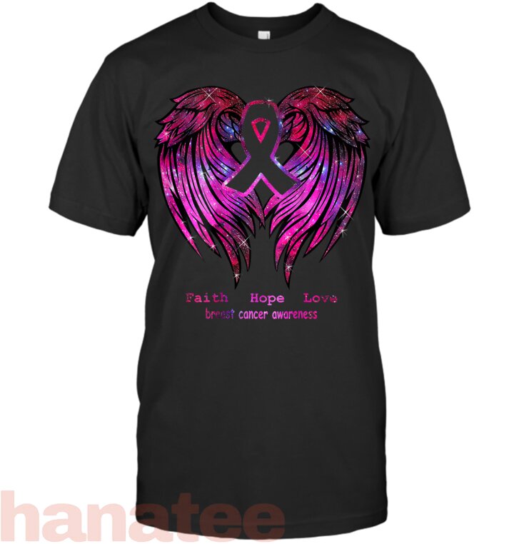 Faith Hope Love Breast Cancer Wings