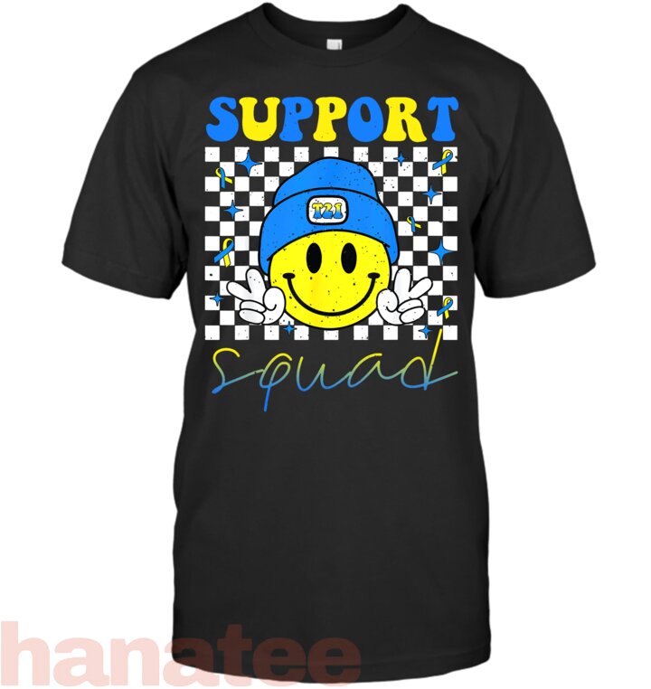 Smile Face Support Squad Down Syndrome Awareness