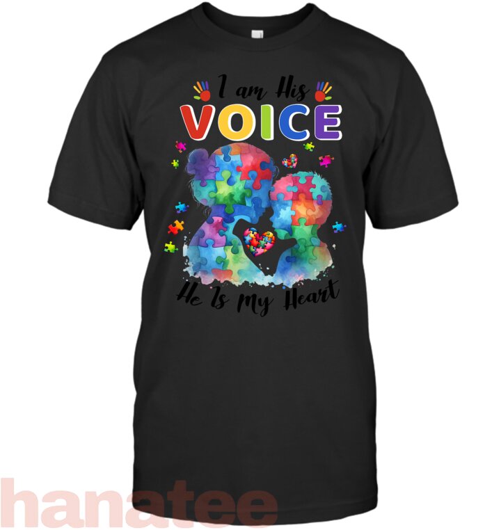 I Am His Voice He Is My Heart Autism Awareness