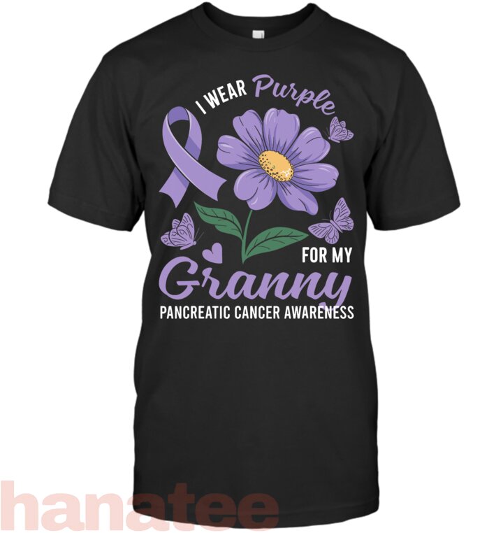 I Wear Purple For My Granny Pancreatic Cancer Awareness T-Shirt