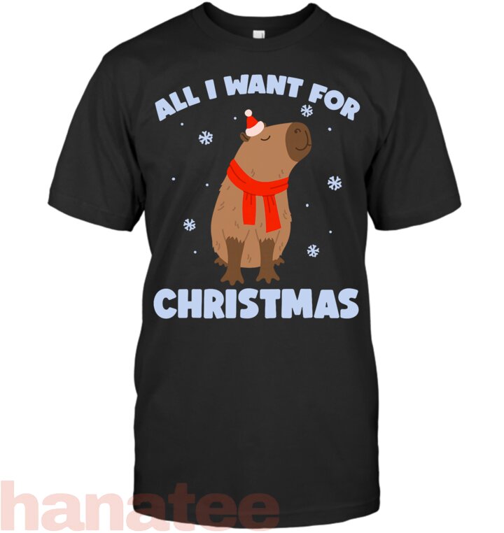 Want for Christmas is Capybara Santa