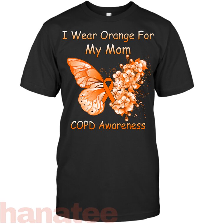 Butterfly I Wear Orange For My Mom COPD
