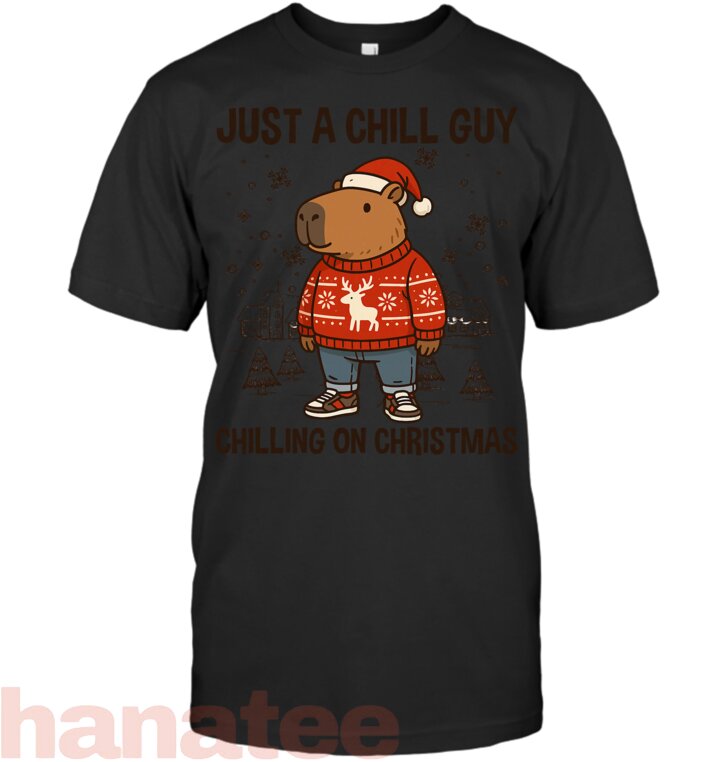 Just a Chill Capy Chilling on Christmas Capybara