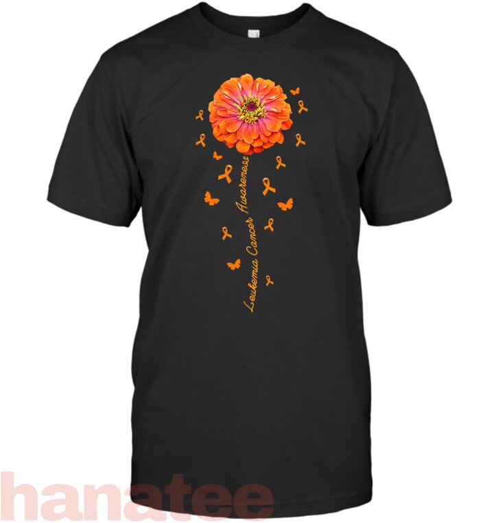 Orange Ribbon Flower Leukemia Awareness