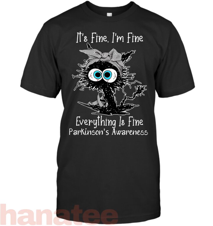 Black Cat Its Fine Parkinson’s Awareness