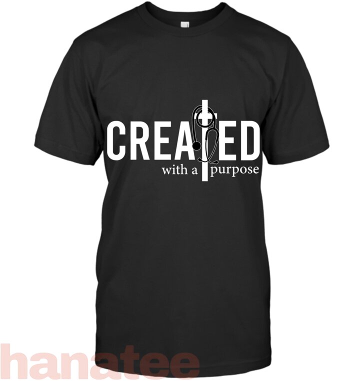 Vintage Created With Purpose Christian Nurse