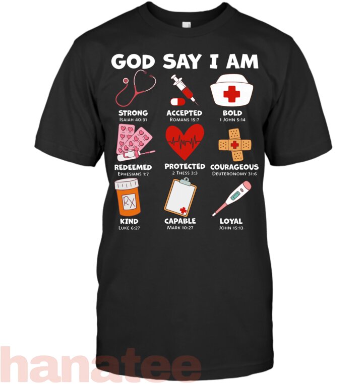 God Says I Am Nurse Strong Protected Religious