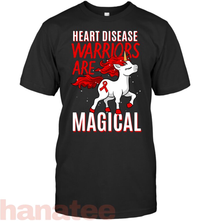 Heart Disease Cardiovascular Coronary Artery Warrior Unicorn T-Shirt