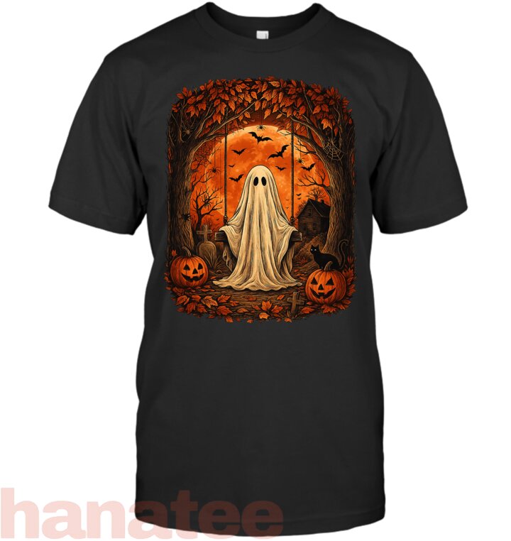 Haunted Ghost Swing Scary Pumpkin Forest