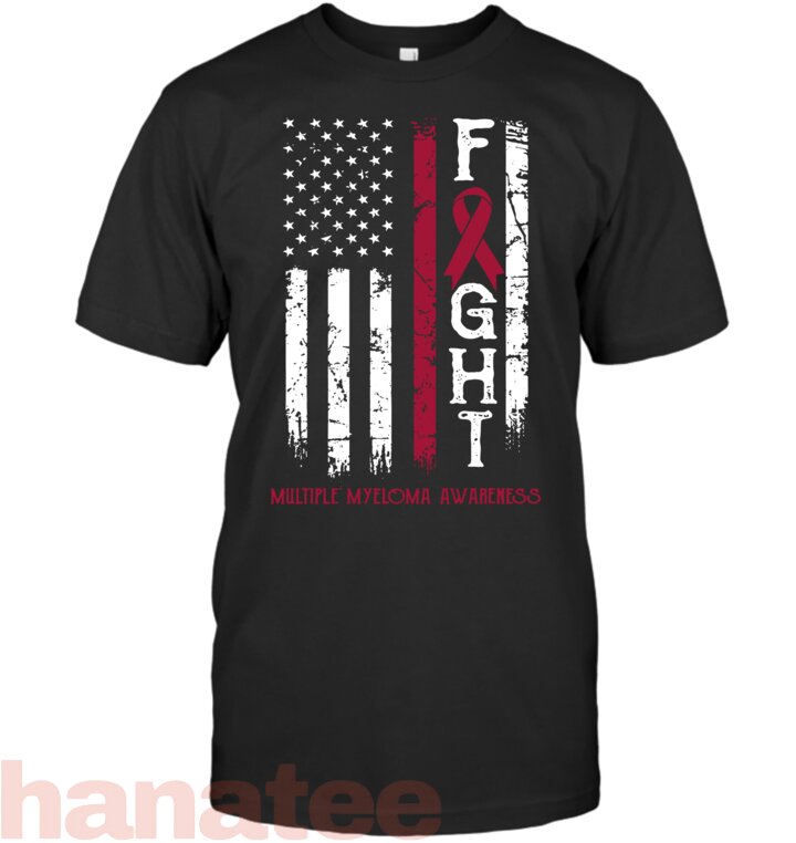 Multiple Myeloma Warrior US Flag