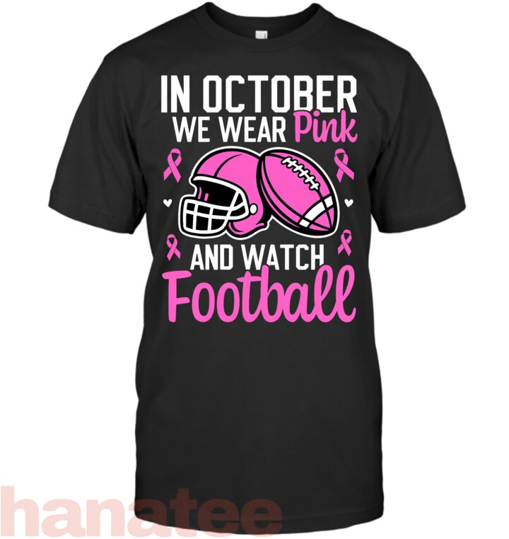 We Wear Pink Football Breast Cancer