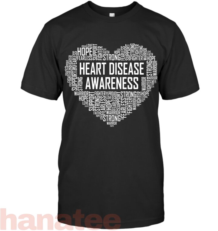 Heart Disease Awareness Heart Gift February Wear Red T-Shirt