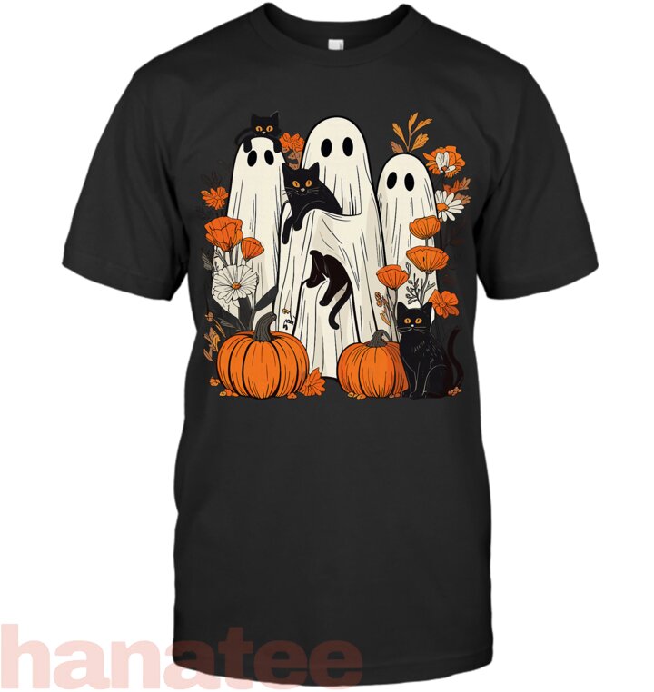 Ghost Holding Black Cat