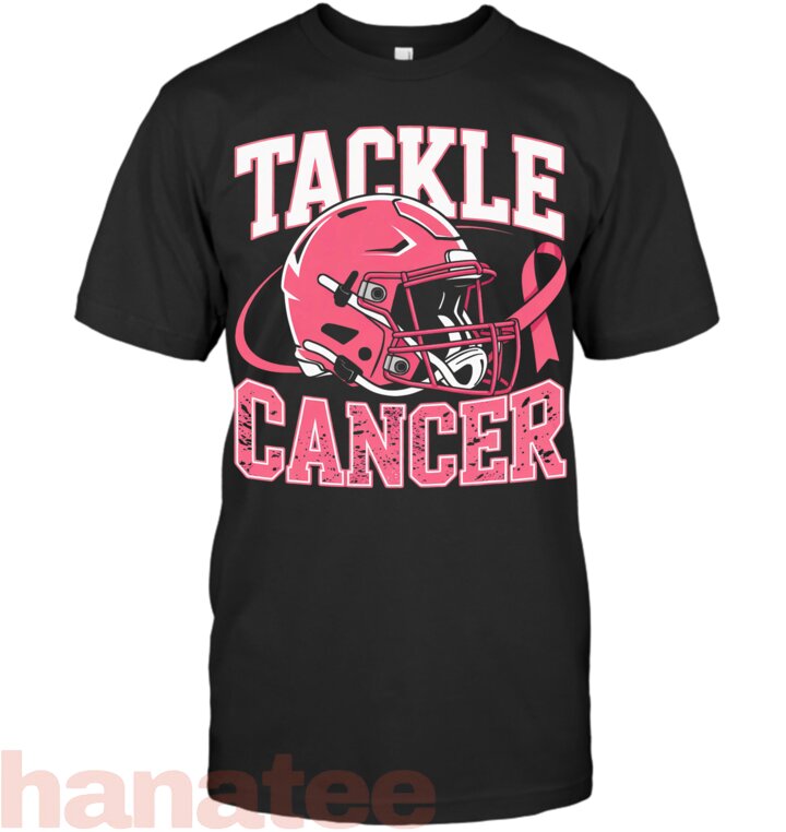 We Wear Pink Football Tackle Breast Cancer