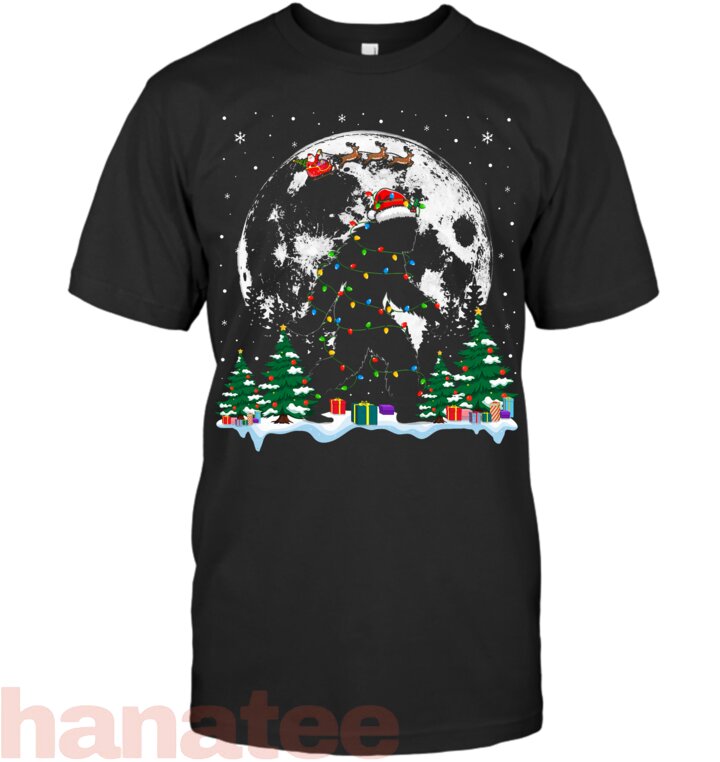 Santa Bigfoot Christmas Lights  Sasquatch