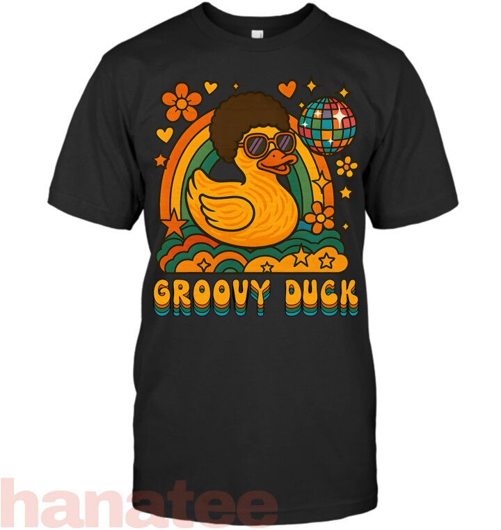 Disco Rubber Ducky Retro Groovy