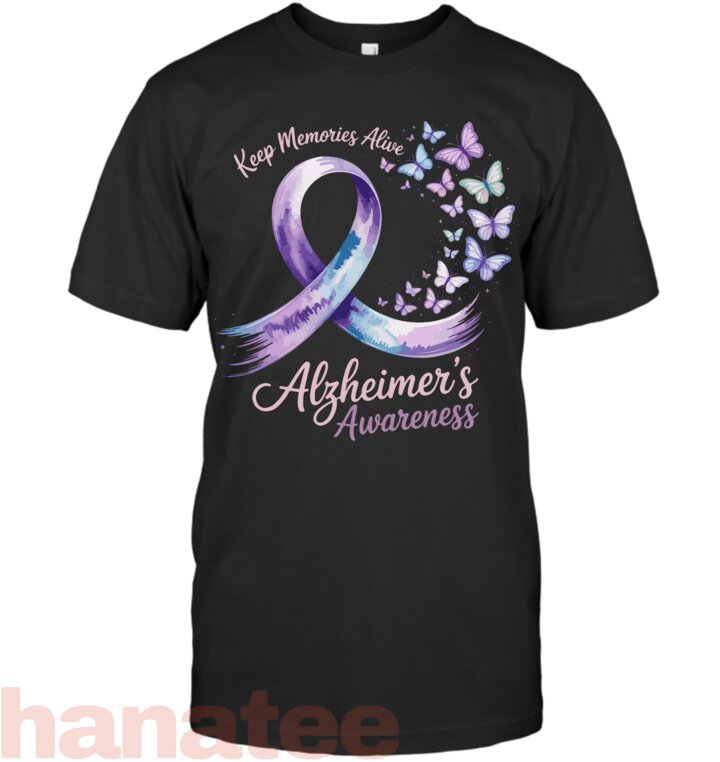 Keep Memories Alive Alzheimer_s Awareness For Men Women Alz T-Shirt
