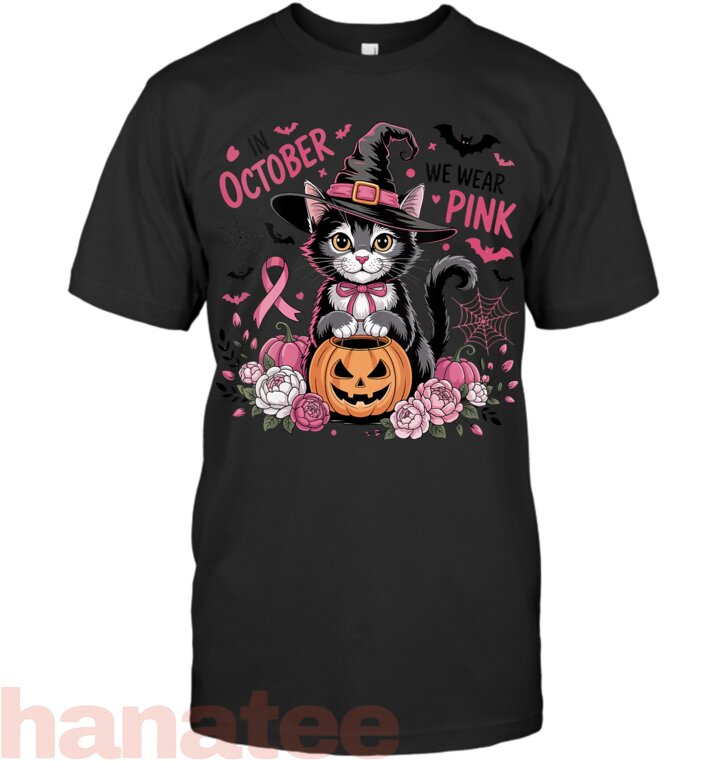 We Wear Pink Cat Pink Ribbon Breast Cancer