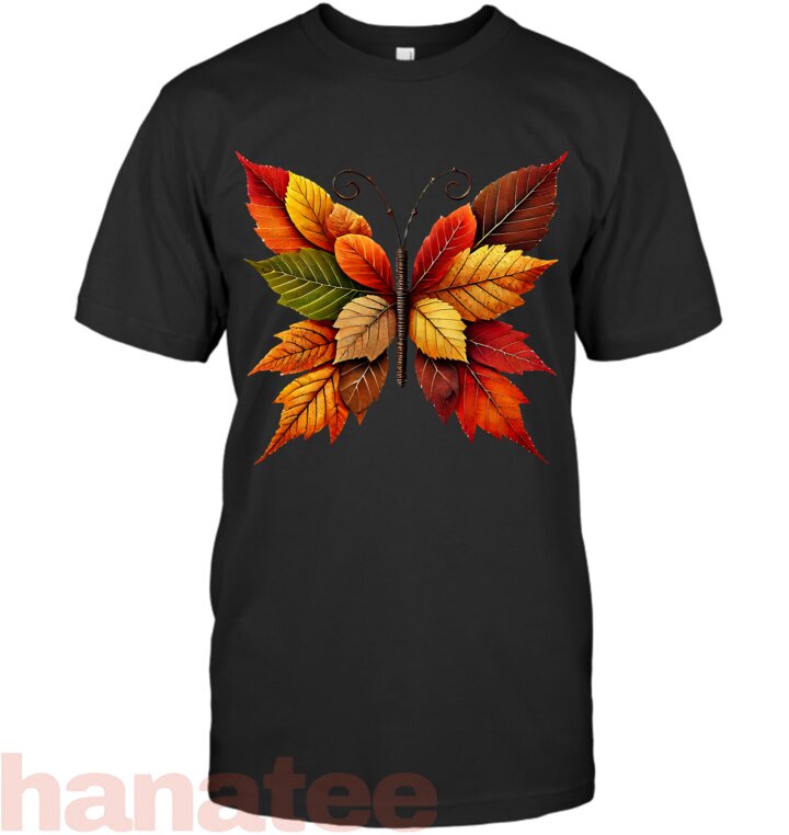 Autumn Fall Leaves Butterfly Nature