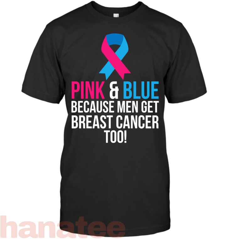 Pink And Blue Men Breast Cancer