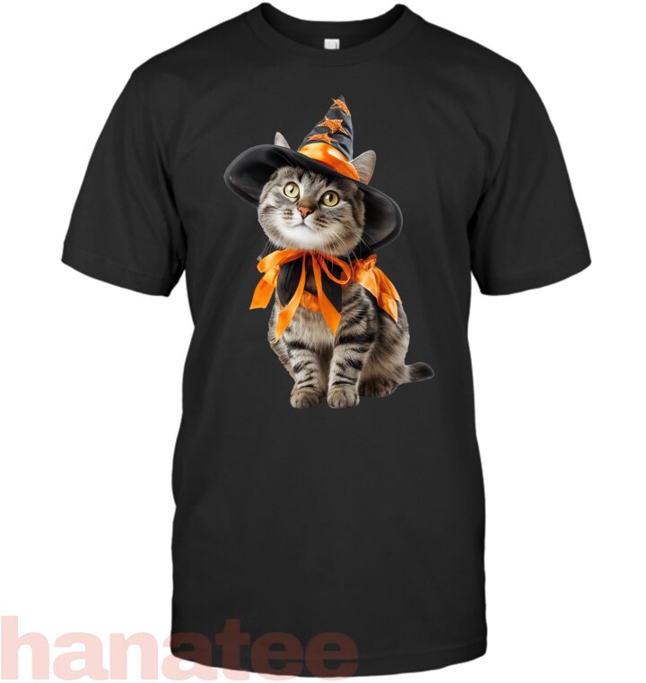 Cat Wearing Witch Costume