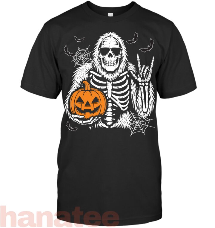 Spooky Bigfoot Skeleton Halloween