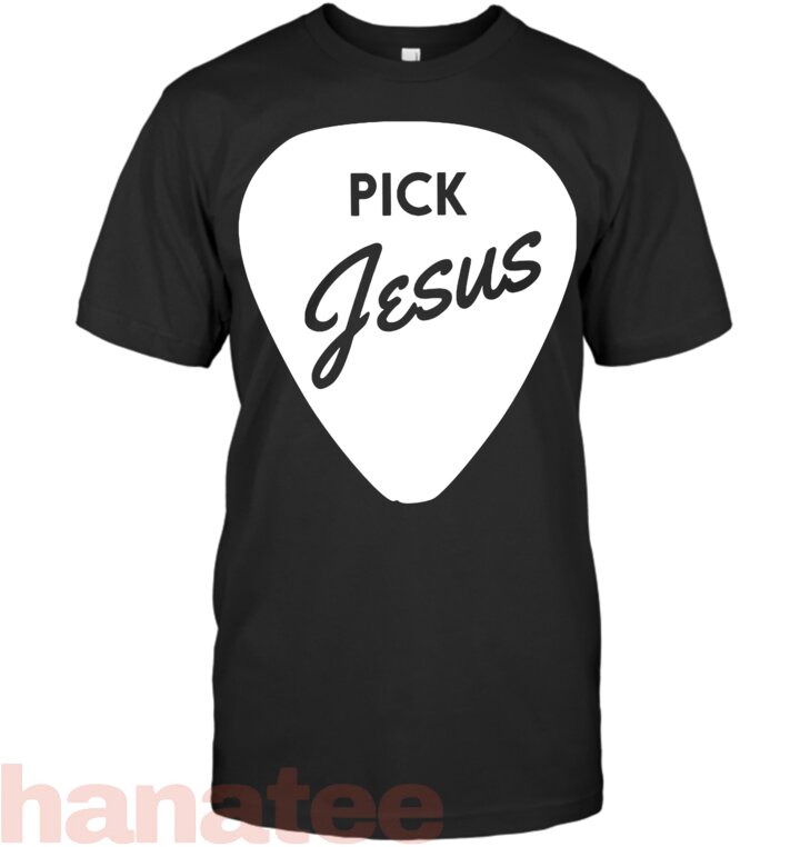 ChristianiTees Guitar Pick Jesus T-Shirt T-Shirt