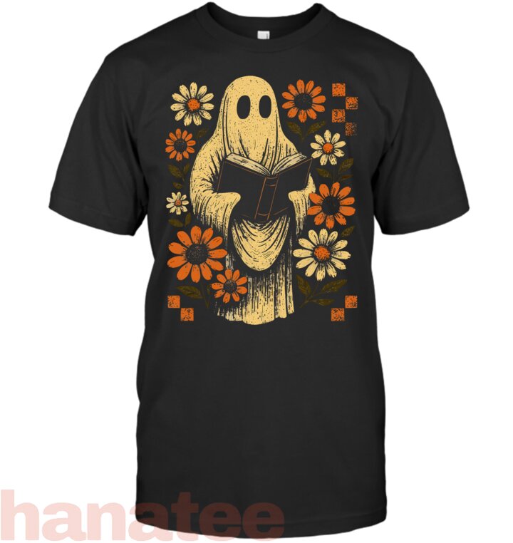 Retro Ghost Reading Book