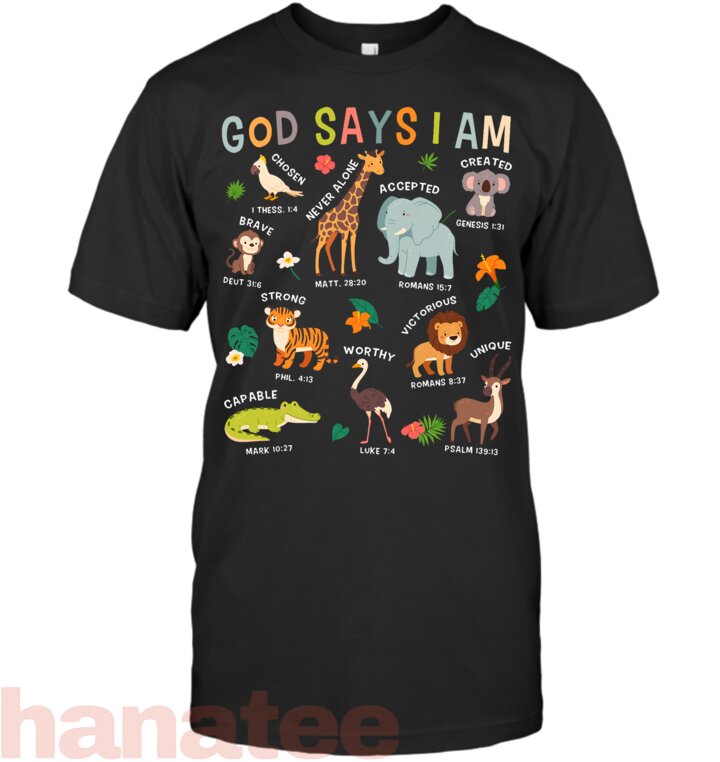 God Says I Am Zoo Animals Toddler