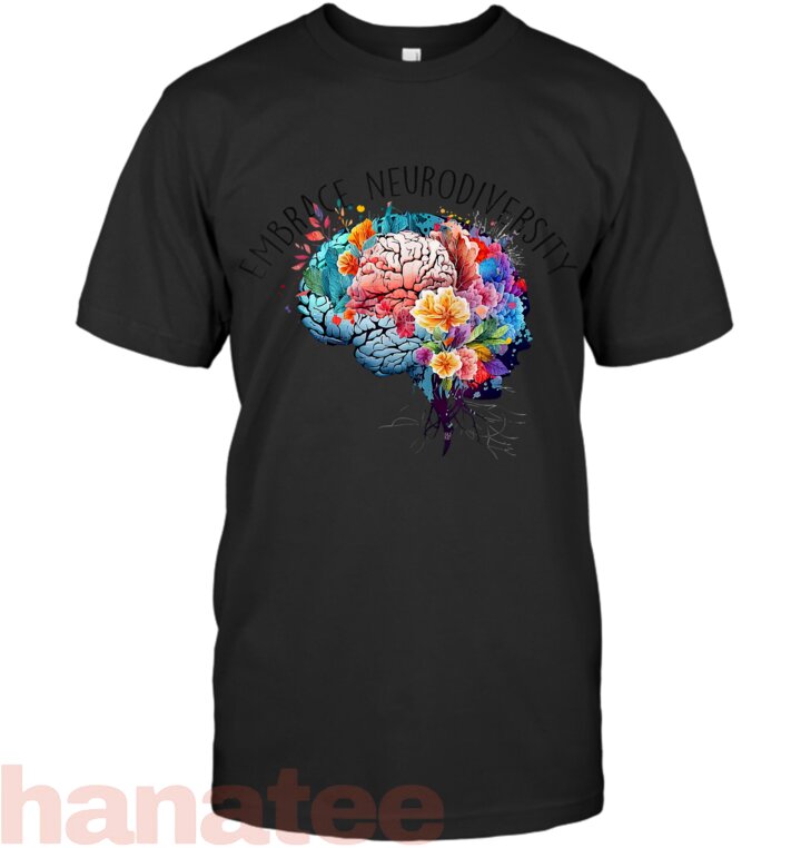 Embrace Autism ASD ADHD Tie Dye Brain