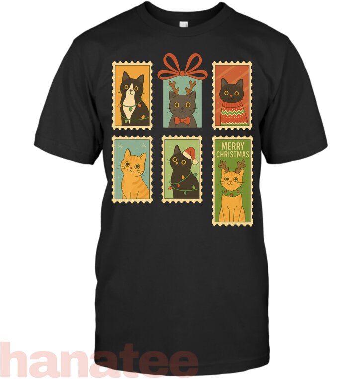 Vintage Christmas 2025 Cats Lover