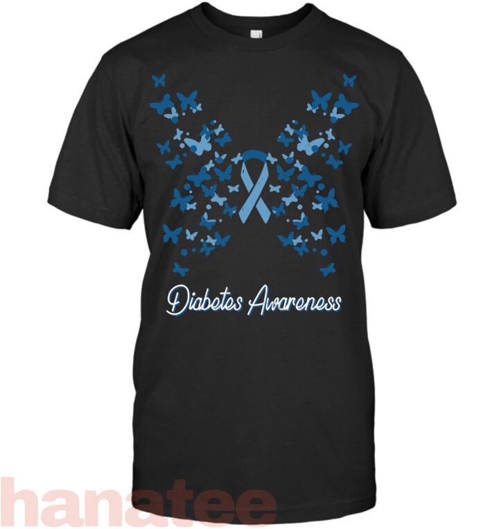 Diabetes Awareness Butterfly T1 T2