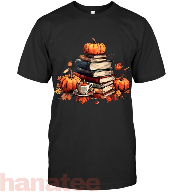 Books Coffee Fall Leaves And Pumpkins Library