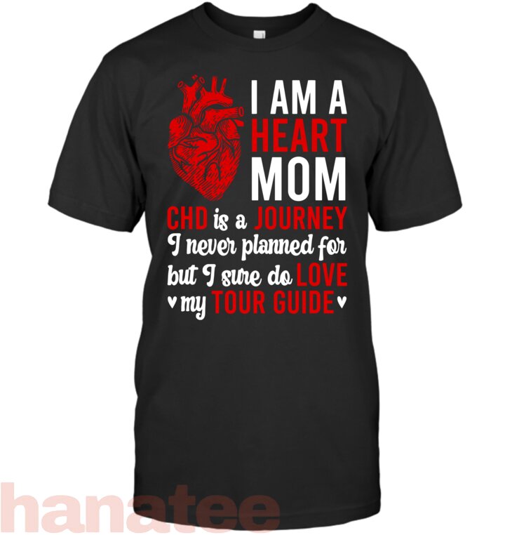 Heart Mom CHD Warrior Mother Congenital Heart Disease Mom T-Shirt