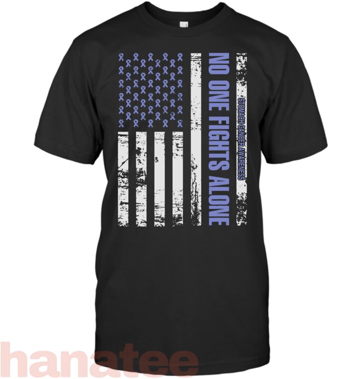 No one Fights alone Stomach Cancer awareness Shirt T-Shirt
