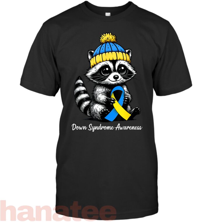 Cute Raccoon Down Syndrome Awareness