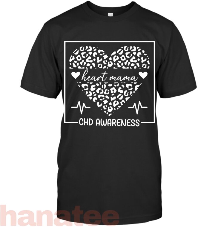 Heart Mama CHD Warrior Congenital Heart Disease Mother T-Shirt