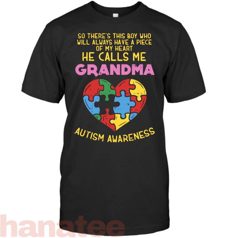 Grandma Autism Awareness Piece My Heart