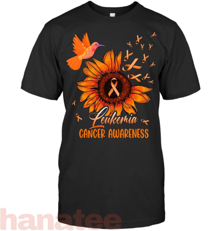 Hummingbird Orange Sunflower Leukemia Cancer Awareness