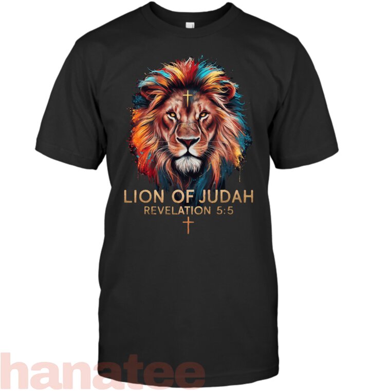 Lion of Judah Christian Cross T-Shirt