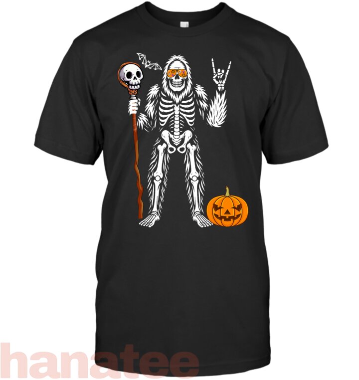 Halloween Skeleton Bigfoot Rock