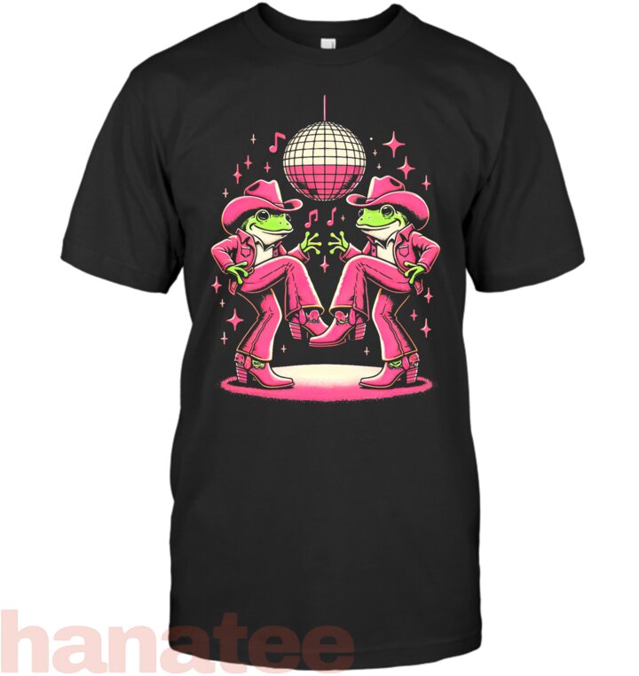 Funny Frog In Pink Cowboy
